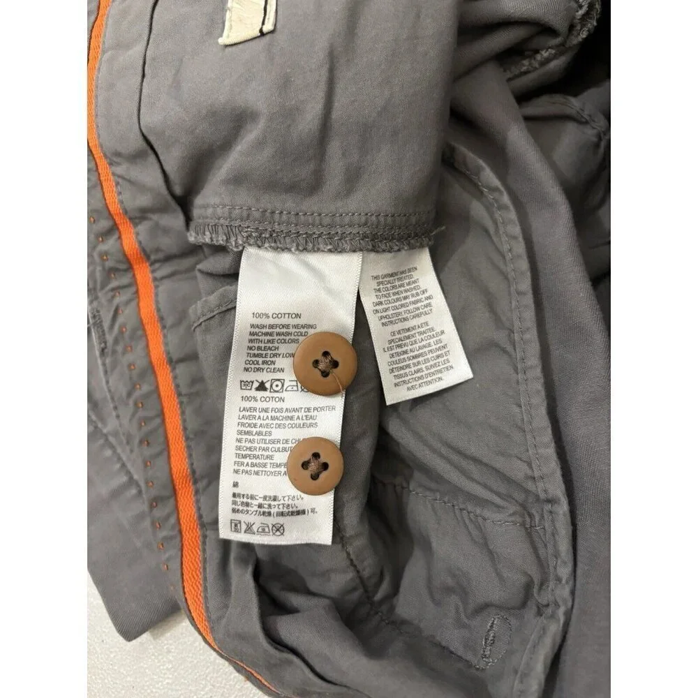 Tommy Bahama Preppy Chino Shorts Gray Men 34 Classic Fit